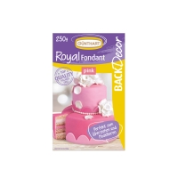 8 pz Royal pasta di zucchero, rosa
