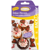 15 pz Cuori di cioccolato fondente