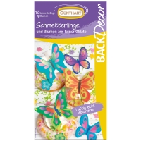 15 pz Farfalle e fiori, cialda