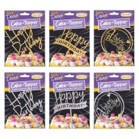 50 pz Cake topper, assortiti