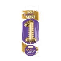 12 pz Candela numero oro “Balloon” n. 1