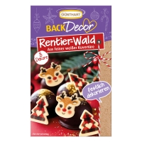 15 pz Renne e foresta, cioccolato bianco