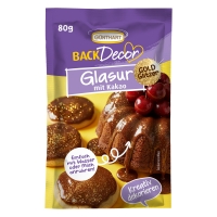 15 pz Glassa cacao con glitter