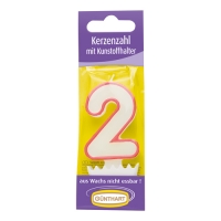 15 Candela cifra con supporto di plastica No: 2