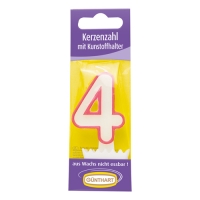15 Candela cifra con supporto di plastica No: 4