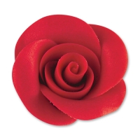 24 pz Marzapane rose rosse, grandi