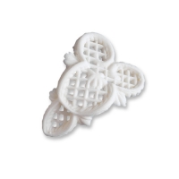 18 pz Filigrane di zucch.piccole bianche