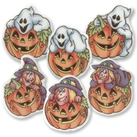 100 pz Placche piccole Halloween