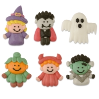 72 pz Figure Halloween, piatte, assortite