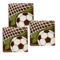 140 pz Quadrato Calcio, cioccolato fondente