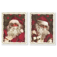 24 pz Placca Babbo Natale Nostalgia, pasta di zucchero