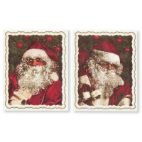 24 pz Placca Babbo Natale Nostalgia, pasta di zucchero