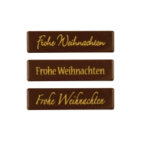 128 pz Placchetta  Frohe Weihnachten , cioccolato fondente