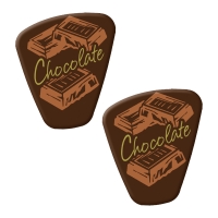 140 pz Decori  Chocolate , cioccolato fondente