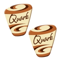140 pz Decori  Quark , cioccolato bianco