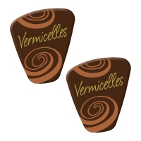 140 pz Decori  Vermicelles , cioccolato fondente