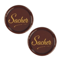 160 pz Decori  Sacher , cioccolato fondente