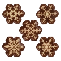 160 pz Fiocchi neve di cioccolato bianco, assortiti