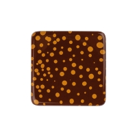 135 pz Quadrati, cioccolato fondente, puntini