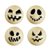 40 pz Palle 3D, cioccolato bianco, Halloween