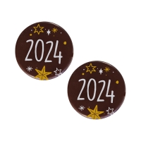 135 pz Placchetta 2024, cioccolato fondente