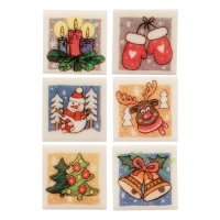 100 pz Piccoli decori di Natale, misti