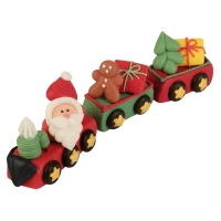 36 pz Trenino Babbo Natale, 3D,  zucchero