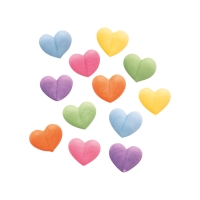 480 pz Piccoli cuori di zucchero colorati