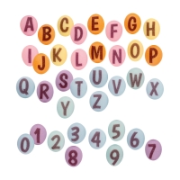 480 pz Lettere e numeri di zucchero