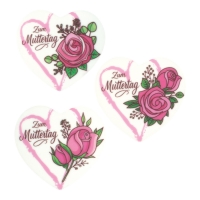 24 pz Placchette di zucchero  Zum Muttertag , assortiti