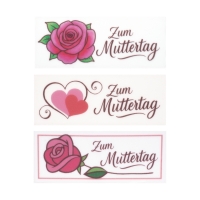 24 pz Placchette di zucchero  Zum Muttertag , assortiti