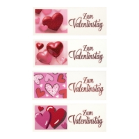 24 pz Placchette di zucchero  Zum Valentinstag , ass.