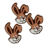 60 pz Testa di coniglio, cioccolato fondente.