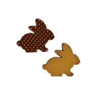 96 pz Coniglietti di Pasqua, oro, cioccolato fondente