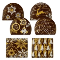 24 pz Chiusura tronchetto, cioccolato fondente