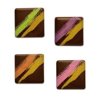 240 pz Quadrati,cioccolato fondente, assortiti