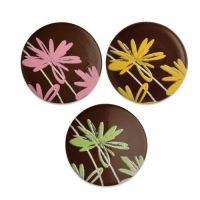 120 pz Placca fiori, cioccolato fondente, assortite