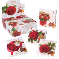 16 pz Regalo  Rose  piccolo, tavolette di cioccolato