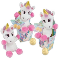 12 pz Pelusche Elly Einhorn su scatola