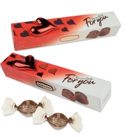 12 pz Scatola con cuore in porcellana, con praline