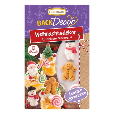 15 pz Decori Natale, zucchero 