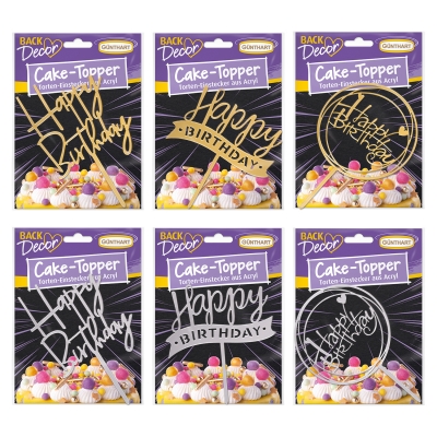 50 pz Cake topper, assortiti 