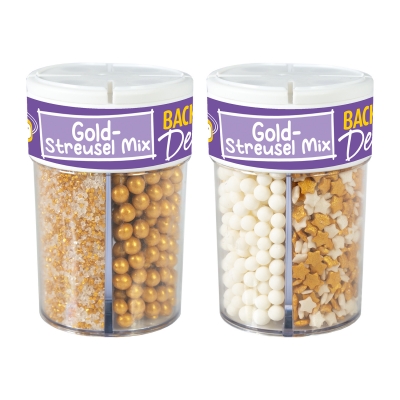 8 pz Decori da spargere, mix oro 