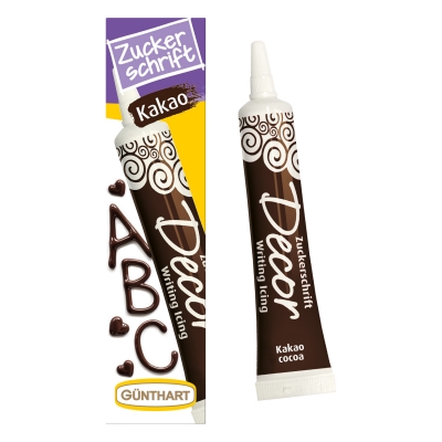 12 pz Scritta di zucchero cacao 