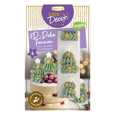 10 pz Alberi di Natale di zucchero 