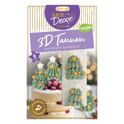 10 pz Alberi di Natale di zucchero 