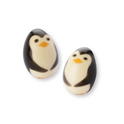 30 pz Pinguino 3D, cioccolato bianco 