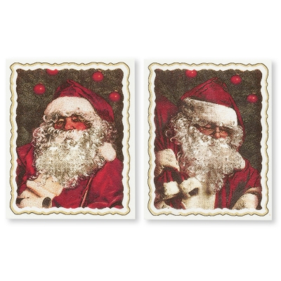 24 pz Placca Babbo Natale Nostalgia, pasta di zucchero 
