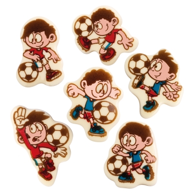 96 pz Calciatori di cioccolato bianco, assortiti 