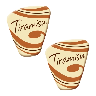 140 pz Decori  Tiramisu , cioccolato bianco 